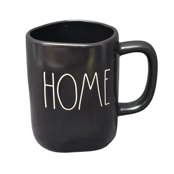 Rae Dunn Artisan Collection By Magenta HOME Black & White Coffee Tea Mug Glass - Picture 1 of 9